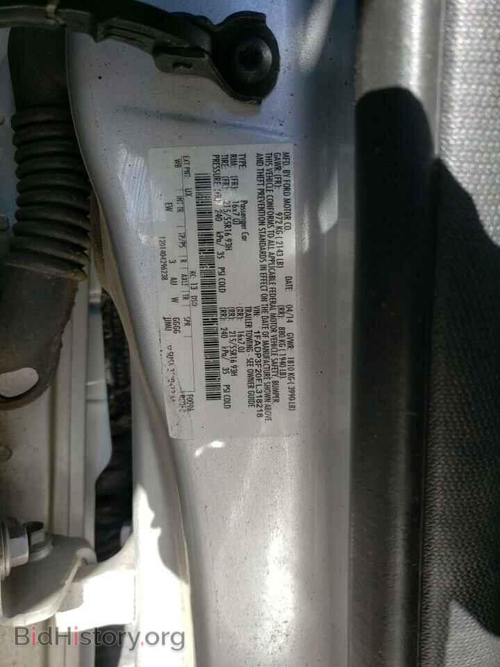 2014 FORD FOCUS - VIN: 1FADP3F20EL318218 - Фото 10