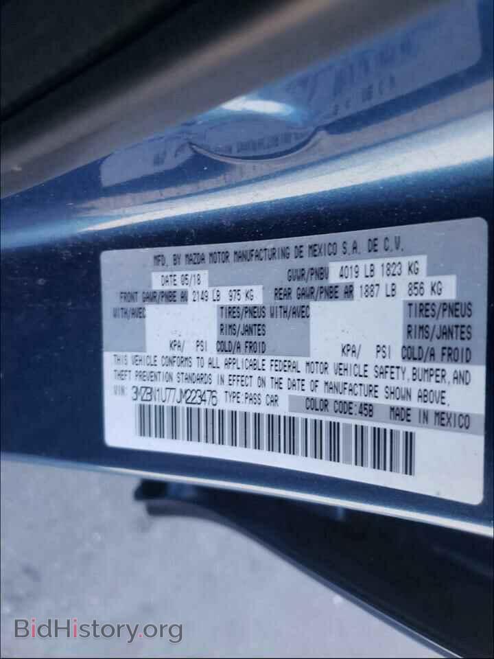 2018 MAZDA 3 - VIN: 3MZBN1U77JM223476 - Фото 10