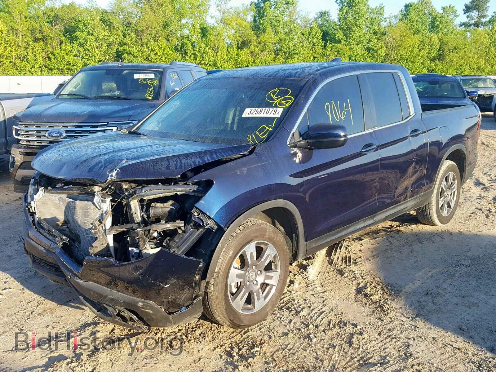 2019 HONDA RIDGELINE - VIN: 5FPYK2F61KB001822 - Фото 2