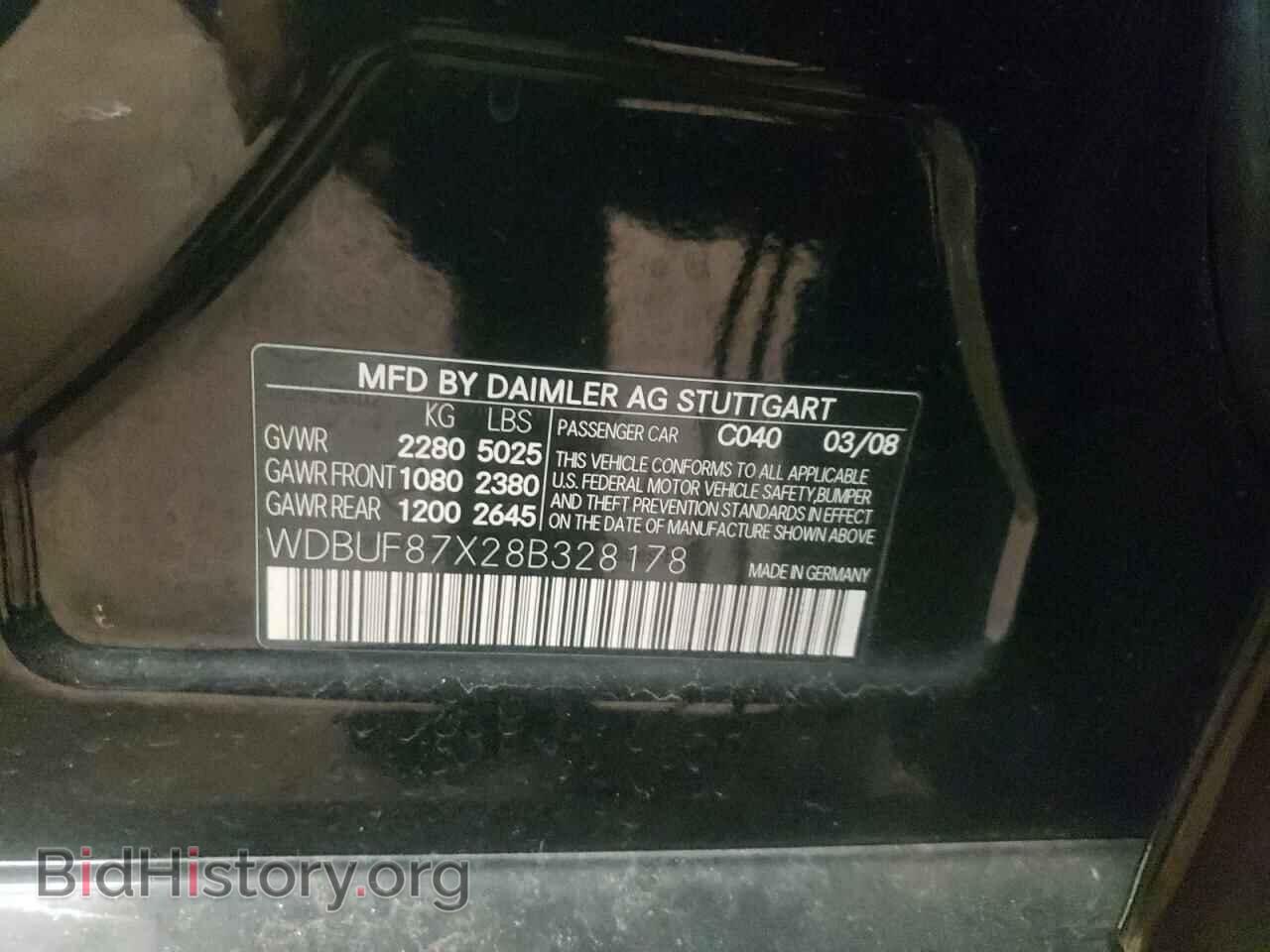 2008 MERCEDES-BENZ E-CLASS - VIN: WDBUF87X28B328178 - Фото 10