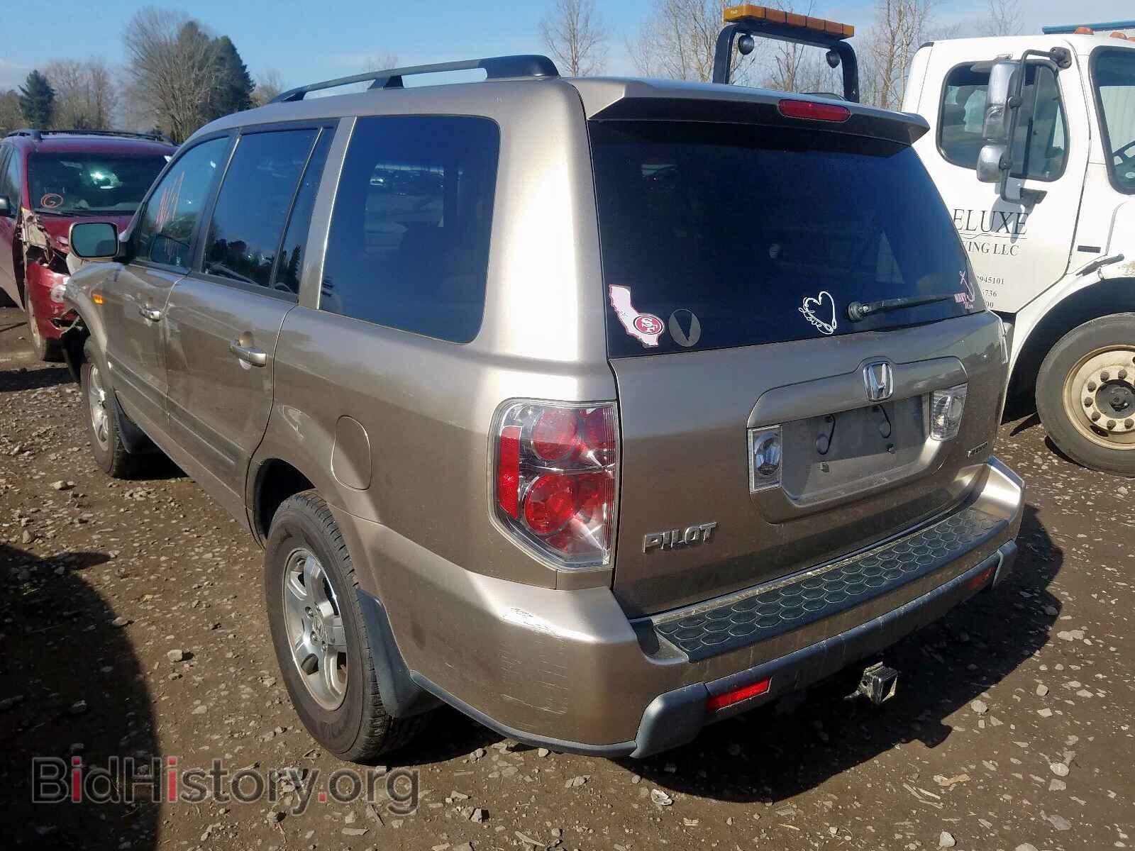 2007 HONDA PILOT - VIN: 2HKYF18417H513138 - Фото 3