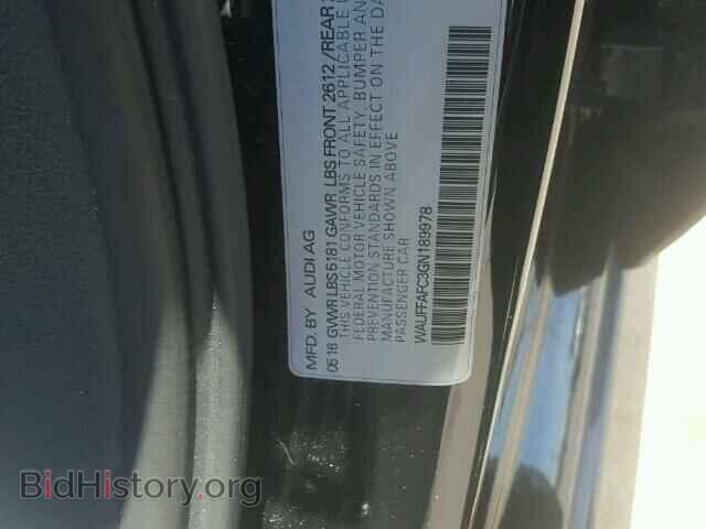 2016 AUDI A6 - VIN: WAUFFAFC3GN189978 - Фото 10