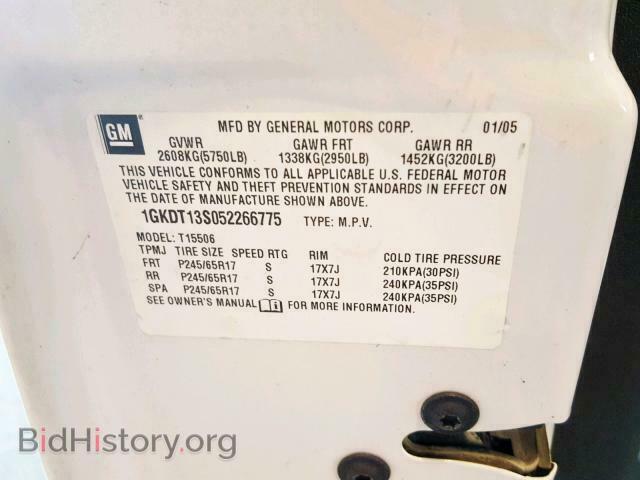 2005 GMC ENVOY - VIN: 1GKDT13S052266775 - Фото 10