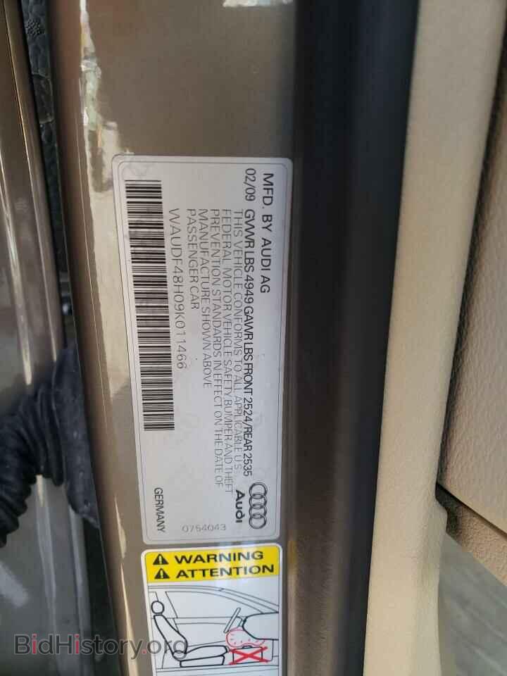 2009 AUDI A4 - VIN: WAUDF48H09K011466 - Фото 10
