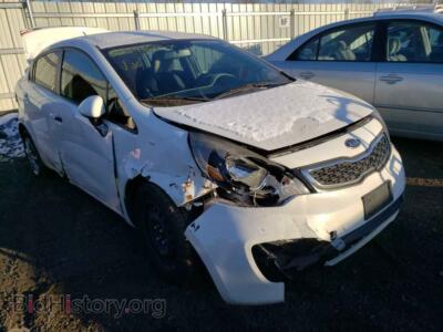 2013 Kia RIO RIO EX, white — VIN KNADN4A30D6114051, Copart
