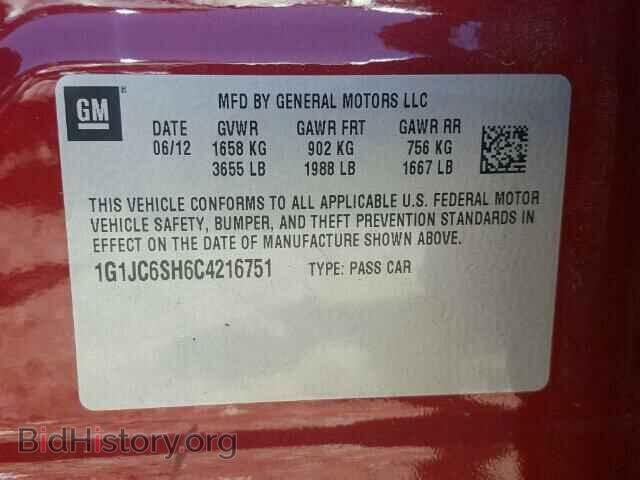 2012 CHEVROLET SONIC - VIN: 1G1JC6SH6C4216751 - Фото 10