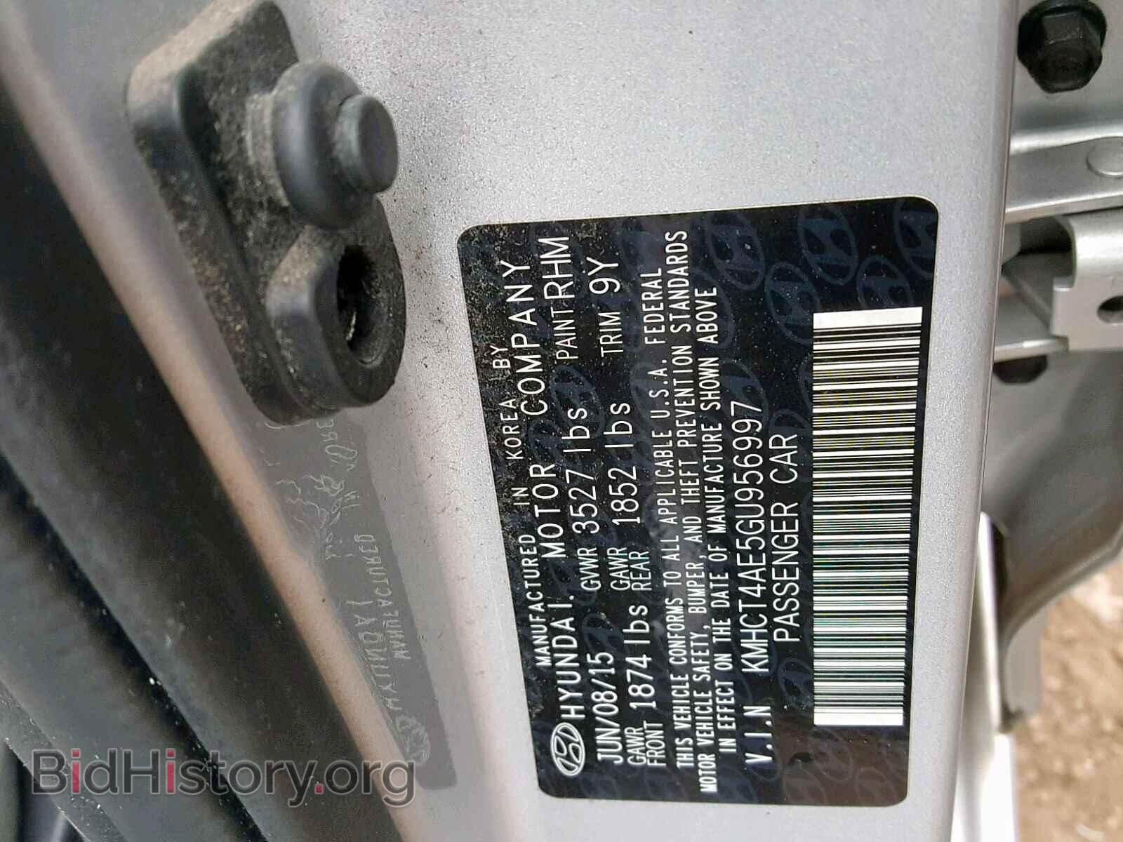 2016 HYUNDAI ACCENT - VIN: KMHCT4AE5GU956997 - Фото 10