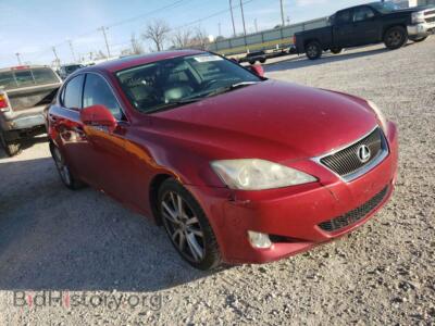 2007 Lexus IS IS 350, бордовый — VIN JTHBE262672010575, Copart