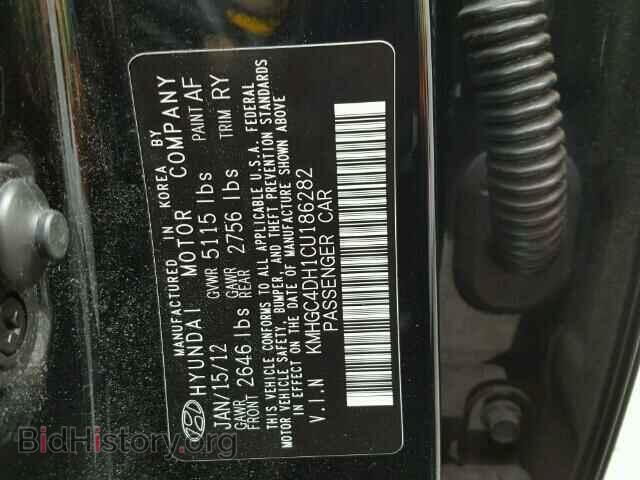2012 HYUNDAI GENESIS - VIN: KMHGC4DH1CU186282 - Фото 10