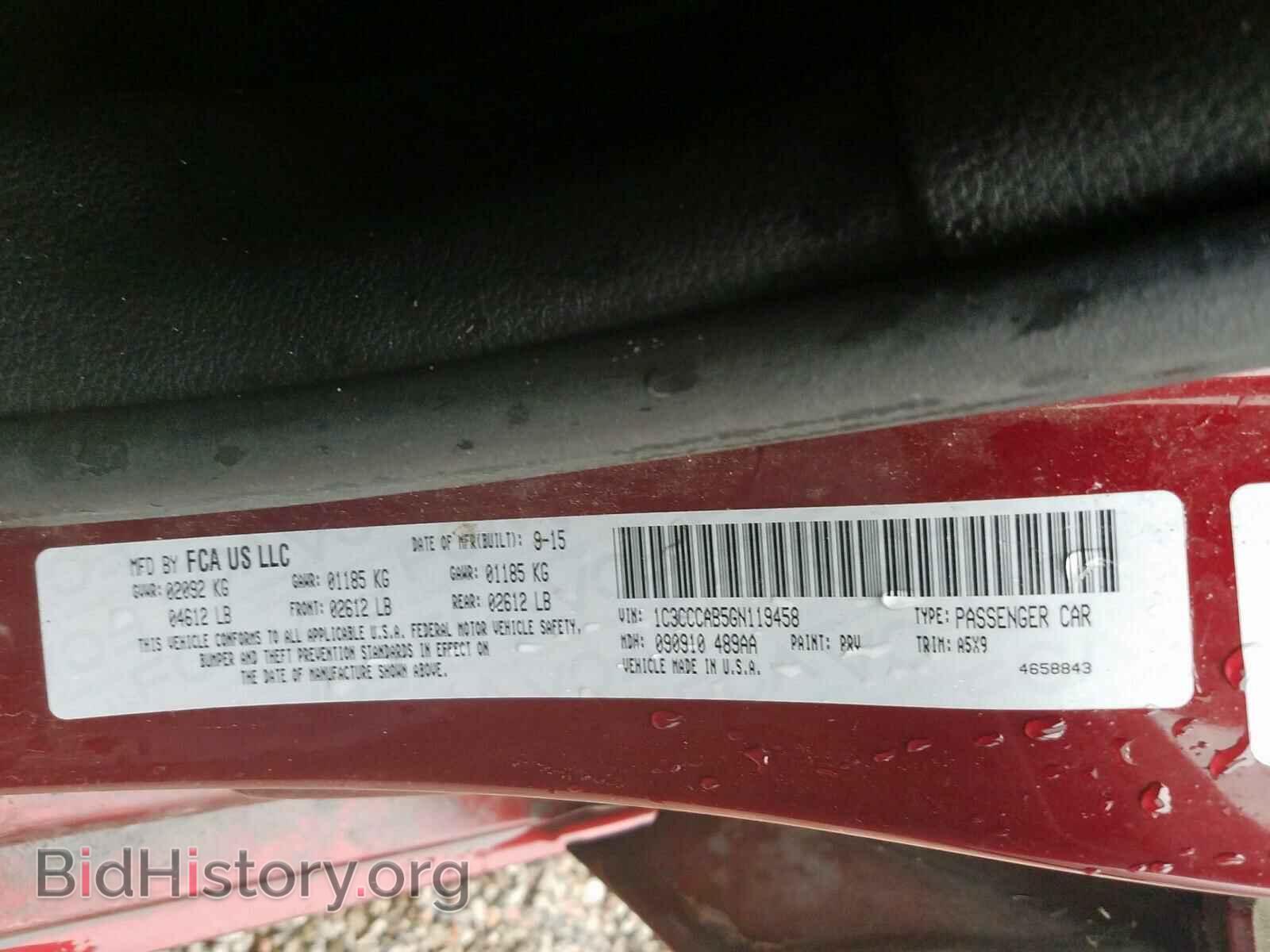 2016 CHRYSLER 200 - VIN: 1C3CCCAB5GN119458 - Photo 10