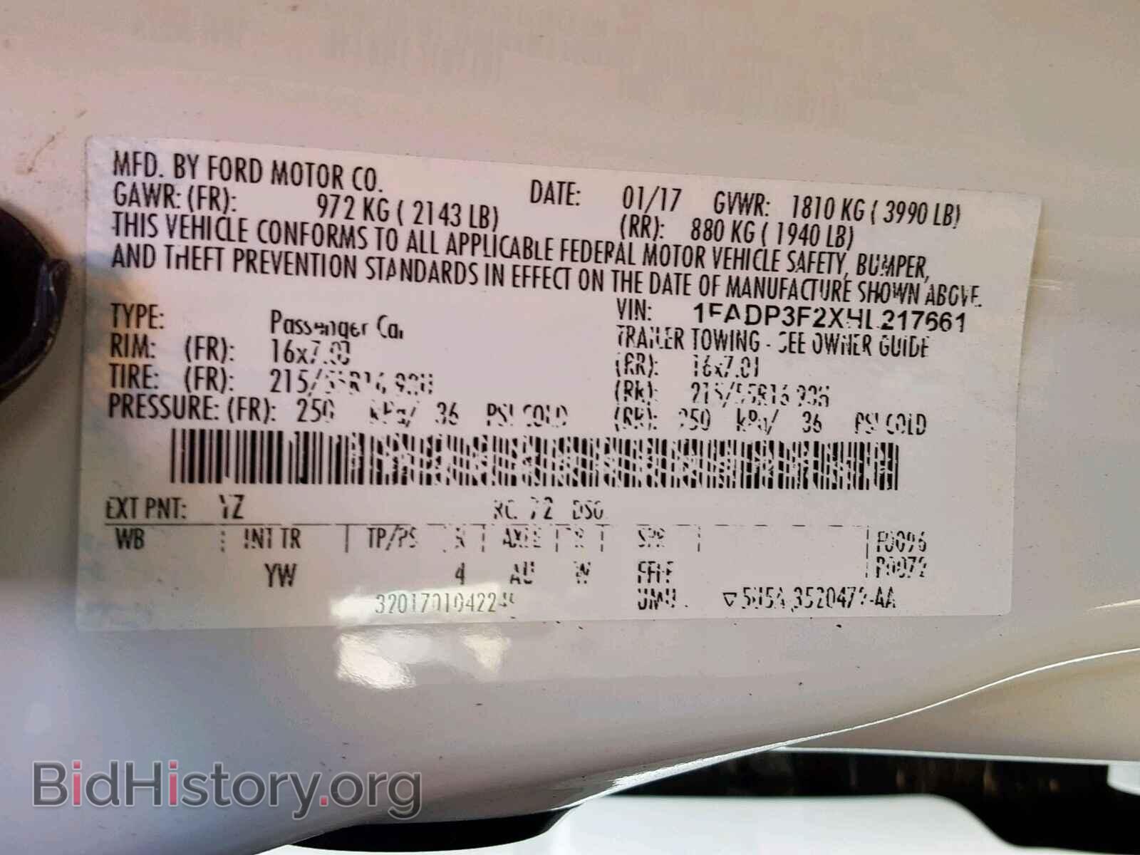 2017 FORD FOCUS SE - VIN: 1FADP3F2XHL217661 - Фото 10