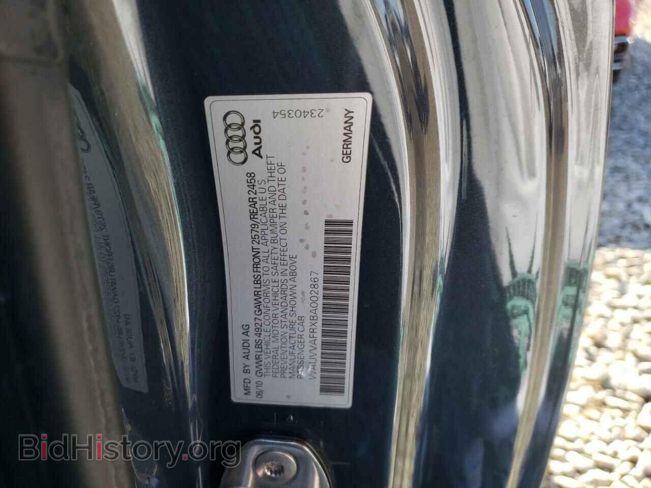 2011 AUDI S5/RS5 - VIN: WAUVVAFRXBA002867 - Фото 10