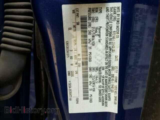 2012 FORD FOCUS - VIN: 1FAHP3F27CL430688 - Photo 10