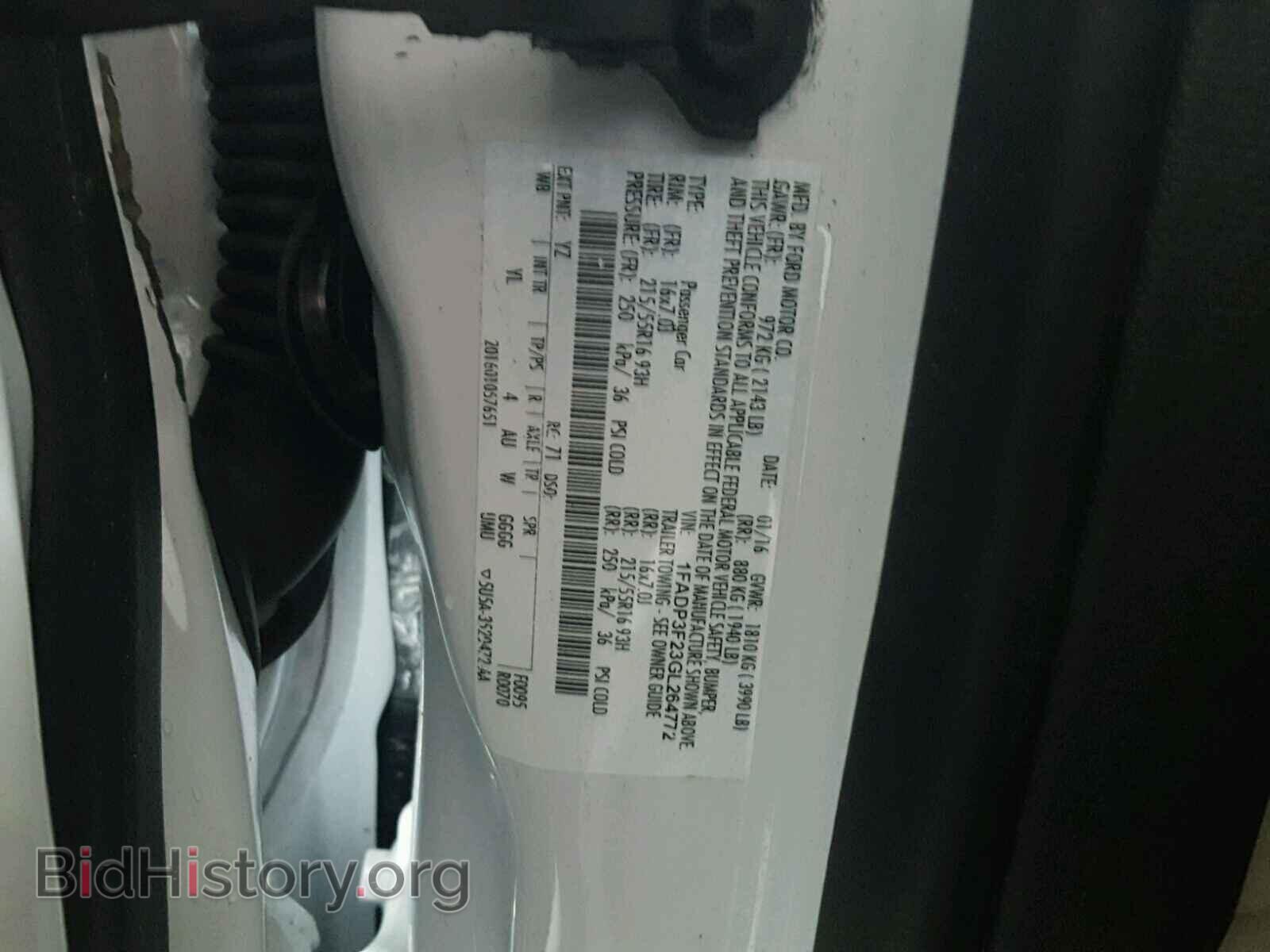 2016 FORD FOCUS - VIN: 1FADP3F23GL264772 - Photo 10
