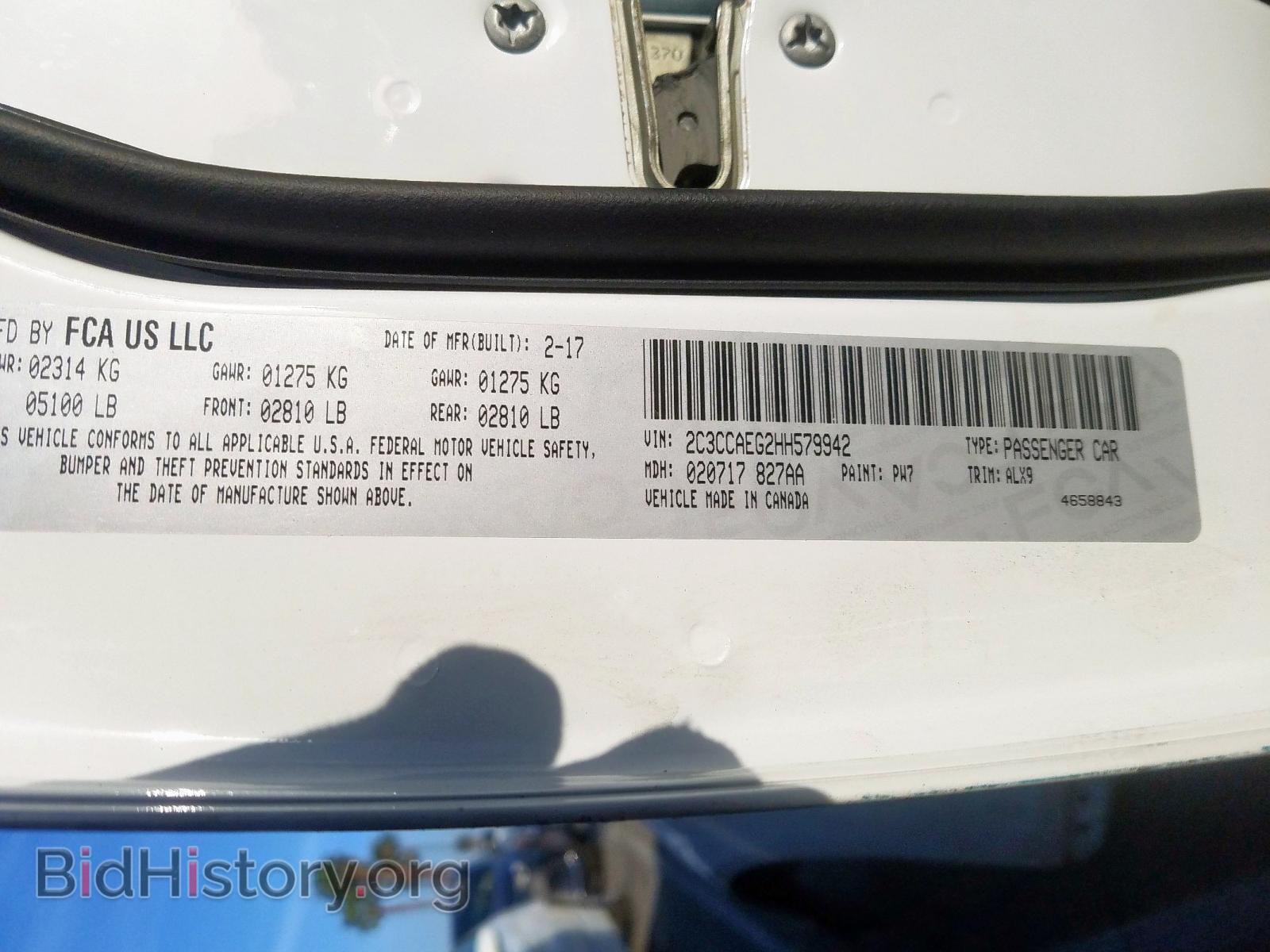 2017 CHRYSLER 300 - VIN: 2C3CCAEG2HH579942 - Фото 10