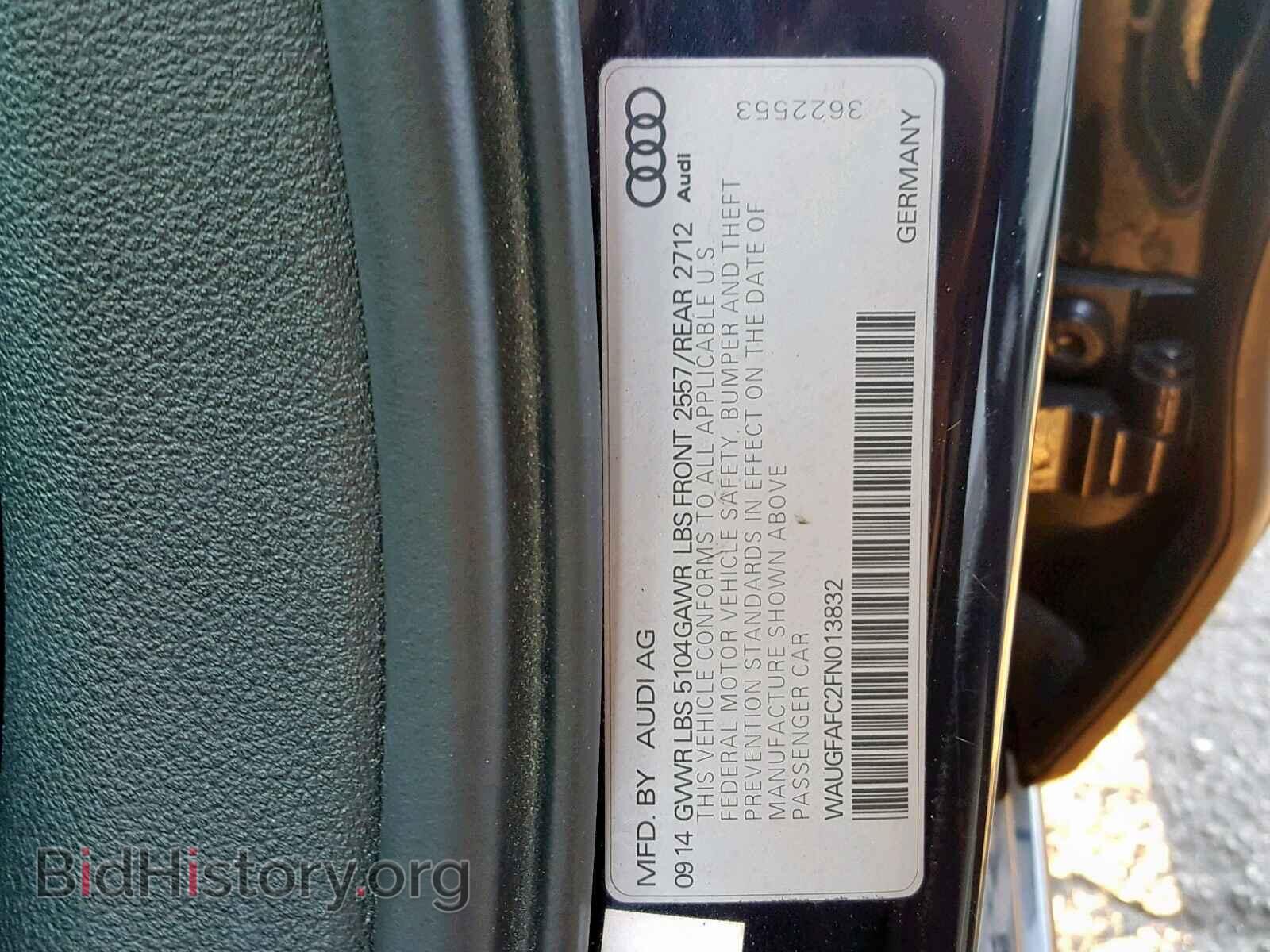 2015 AUDI A6 - VIN: WAUGFAFC2FN013832 - Photo 10