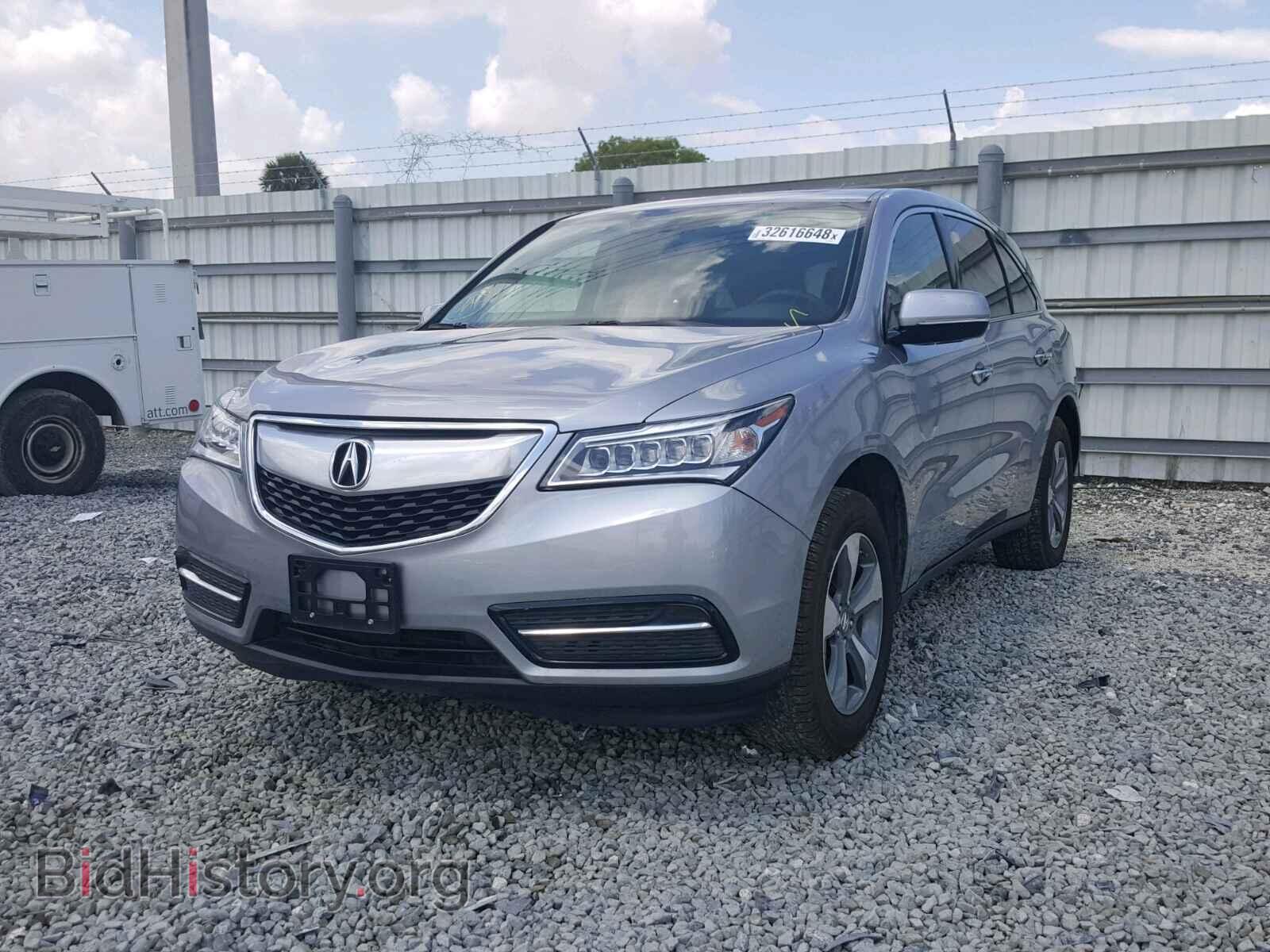 2016 ACURA MDX - VIN: 5FRYD3H27GB012297 - Фото 2