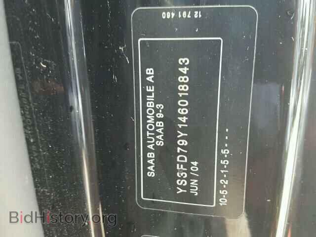 2004 SAAB 9 3 - VIN: YS3FD79Y146018843 - Фото 10