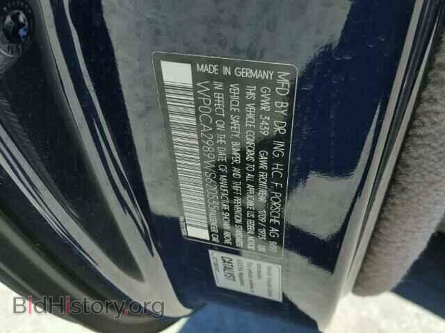 1998 PORSCHE BOXSTER - VIN: WP0CA2989WS620535 - Фото 10