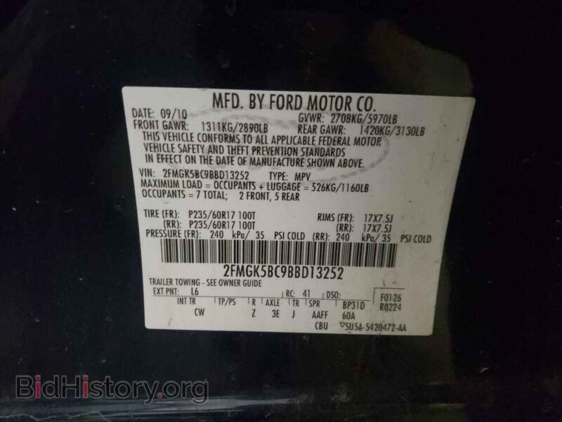 2011 Ford FLEX (VIN 2FMGK5BC9BBD13252) — photo 10 of 10