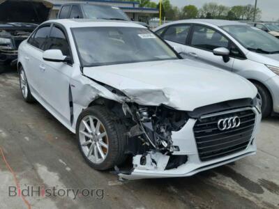2016 Audi A4 A4 Premium, white — VIN WAUFFAFL5GA004871, Copart
