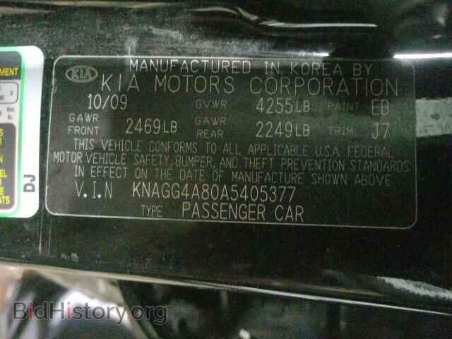 2010 KIA OPTIMA - VIN: KNAGG4A80A5405377 - Фото 10