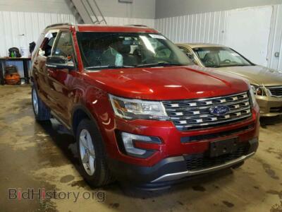2016 Ford EXPLORER Explorer X, красный — VIN 1FM5K8D82GGC71847, Copart