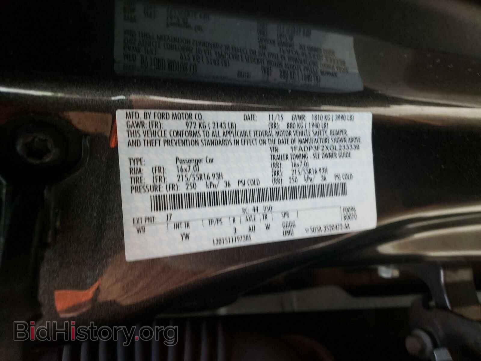 2016 FORD FOCUS - VIN: 1FADP3F2XGL233339 - Photo 10