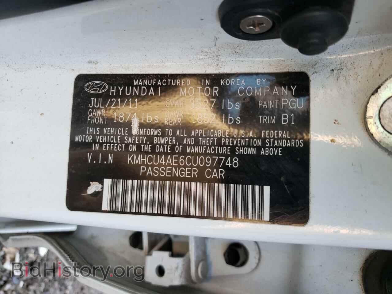 2012 HYUNDAI ACCENT - VIN: KMHCU4AE6CU097748 - Фото 10