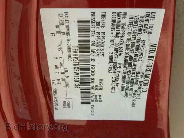 2011 FORD FOCUS - VIN: 1FAHP3FNXBW160136 - Фото 10