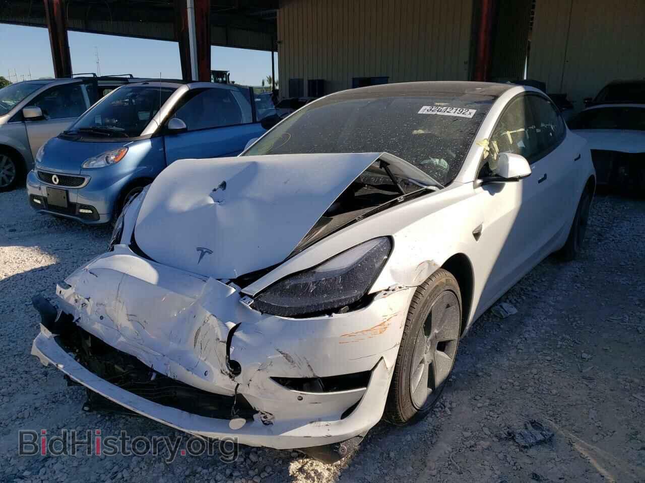 2022 TESLA MODEL 3 - VIN: 5YJ3E1EB3NF105722 - Фото 2