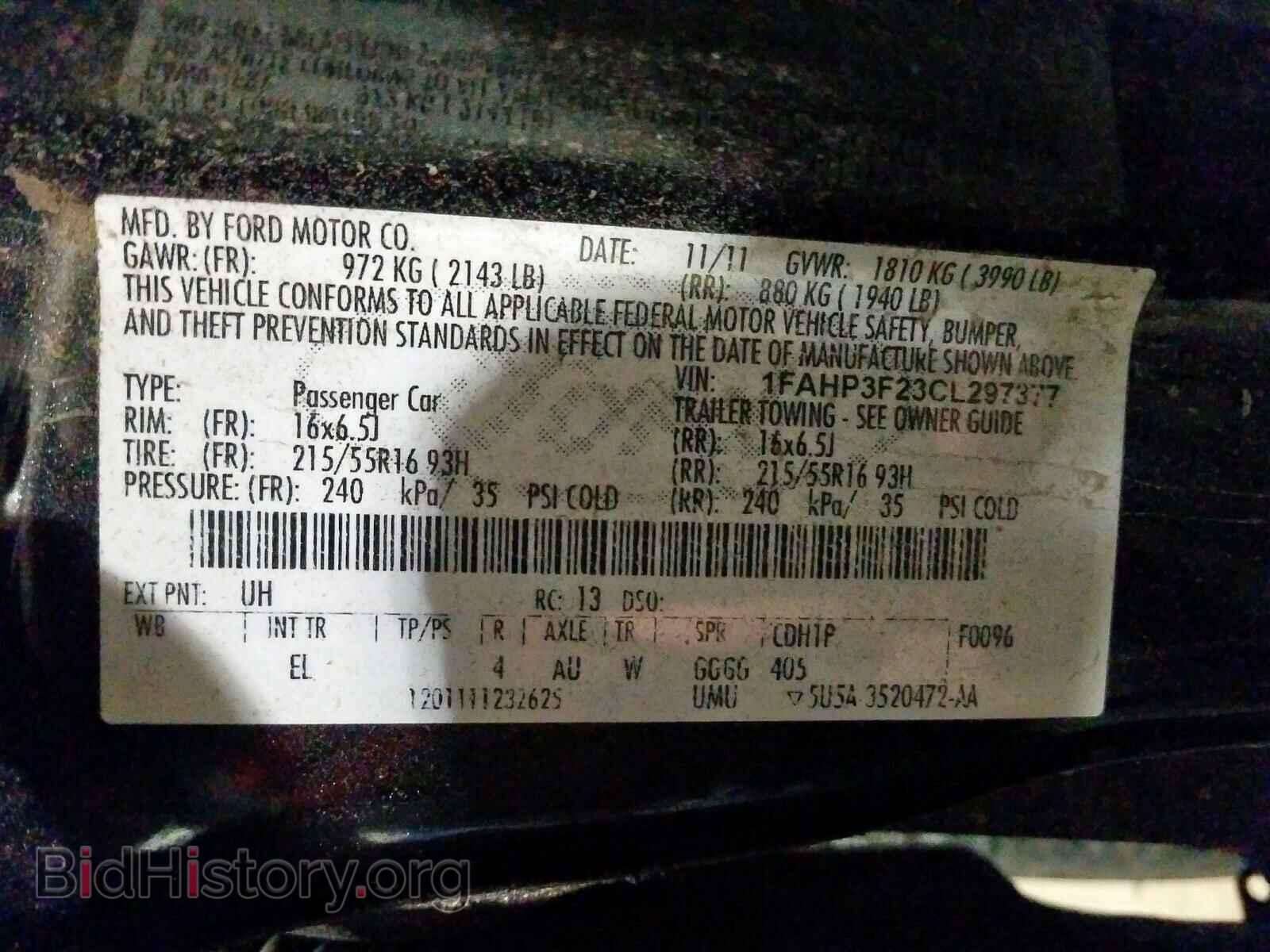 2012 FORD FOCUS - VIN: 1FAHP3F23CL297377 - Photo 10
