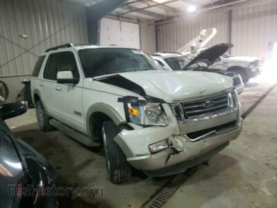 2008 Ford EXPLORER Explorer E, white — VIN 1FMEU74E68UB11046, Copart