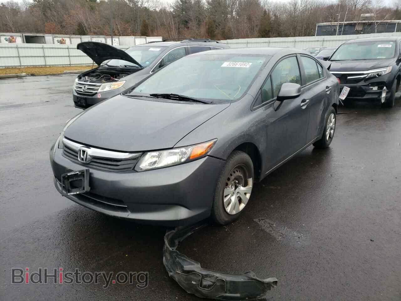 2012 HONDA CIVIC - VIN: 2HGFB2F57CH563843 - Фото 2
