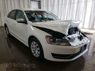 2015 Volkswagen PASSAT Passat S, white — VIN 1VWAT7A34FC026277, Copart