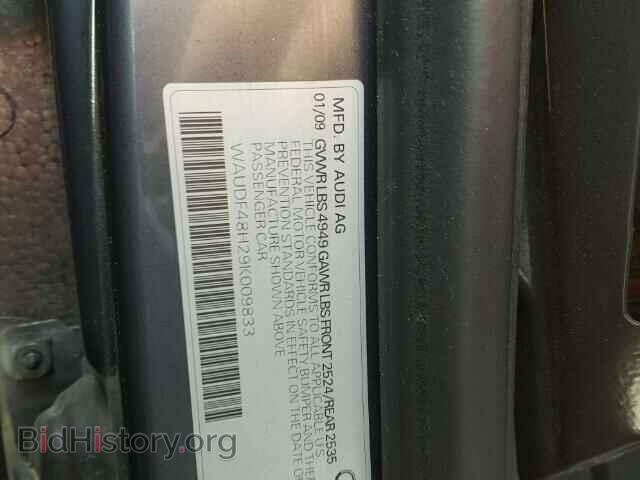2009 AUDI A4 - VIN: WAUDF48H29K009833 - Фото 10
