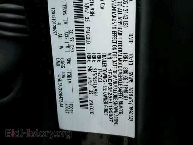2014 FORD FOCUS - VIN: 1FADP3F25EL195807 - Photo 10