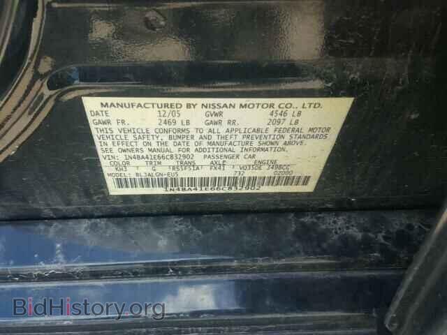 2006 NISSAN MAXIMA - VIN: 1N4BA41E66C832902 - Фото 10