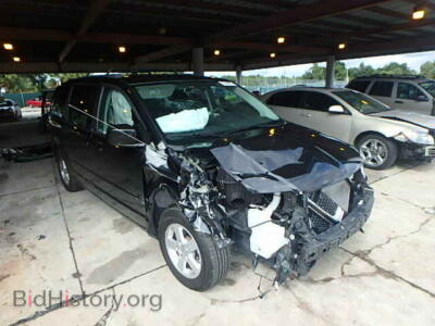 2013 Dodge CARAVAN Grand Cara, black — VIN 2C4RDGCG7DR553611, Copart