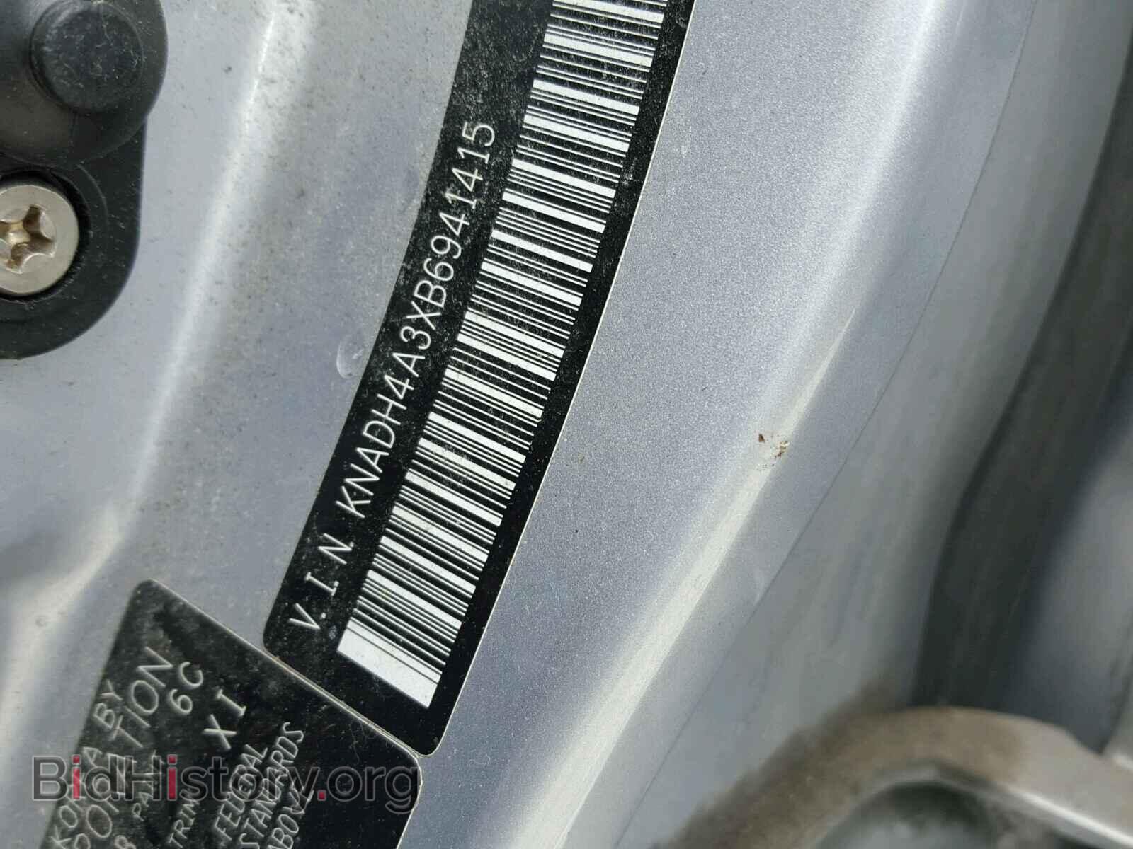 2011 KIA RIO BASE - VIN: KNADH4A3XB6941415 - Фото 10