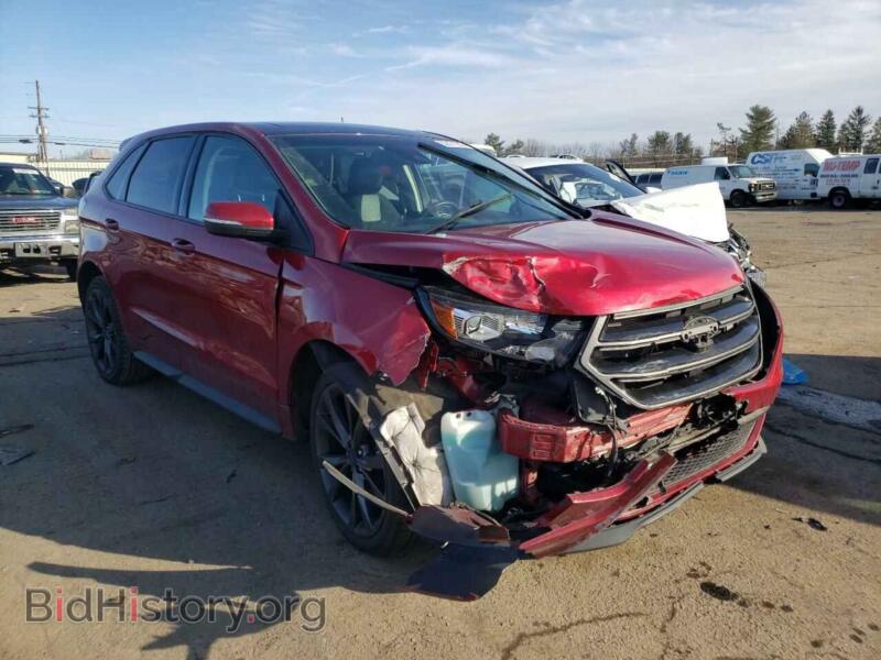 2015 Ford EDGE Edge Sport (VIN 2FMTK4AP1FBB88556) — фото 1 из 10, Copart, повреждение: передняя часть