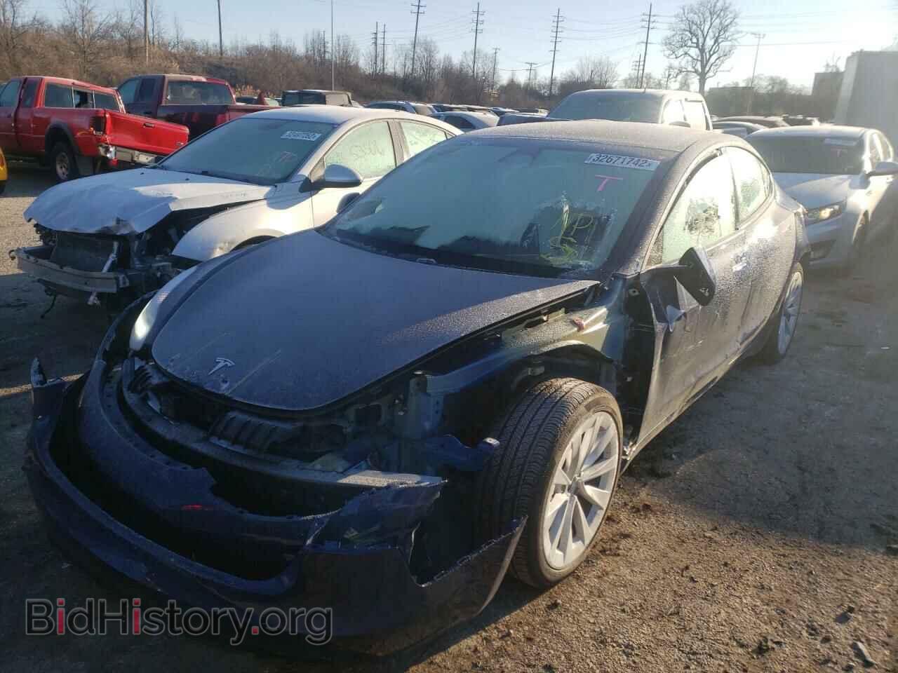 2021 TESLA MODEL 3 - VIN: 5YJ3E1EB0MF903268 - Фото 2