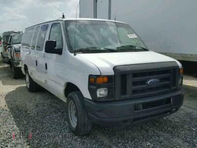2008 Ford ECONOLINE, white — VIN 1FMNE11W48DA90723, Copart