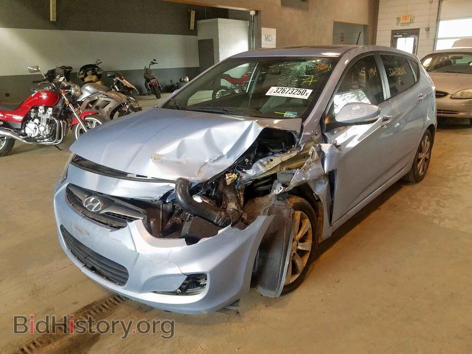 2013 HYUNDAI ACCENT - VIN: KMHCU5AE4DU104056 - Фото 2