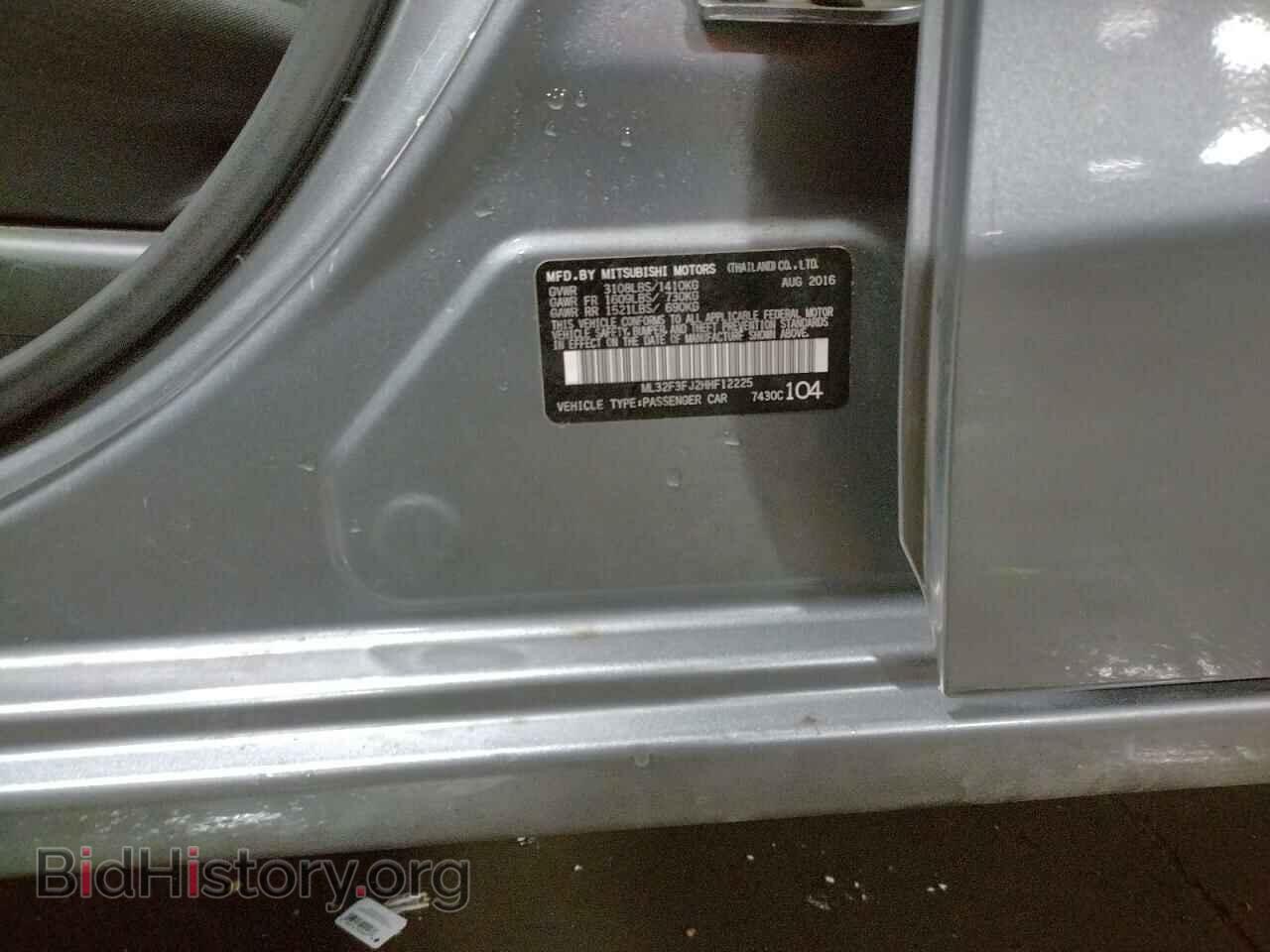 2017 MITSUBISHI MIRAGE - VIN: ML32F3FJ2HHF12225 - Фото 10