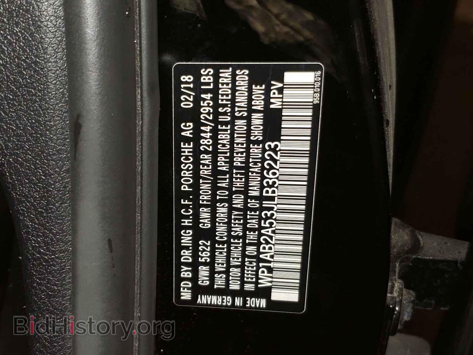 2018 PORSCHE MACAN - VIN: WP1AB2A53JLB36223 - Фото 10