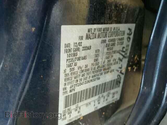 2003 MAZDA TRIBUTE - VIN: 4F2YZ04133KM30786 - Фото 10