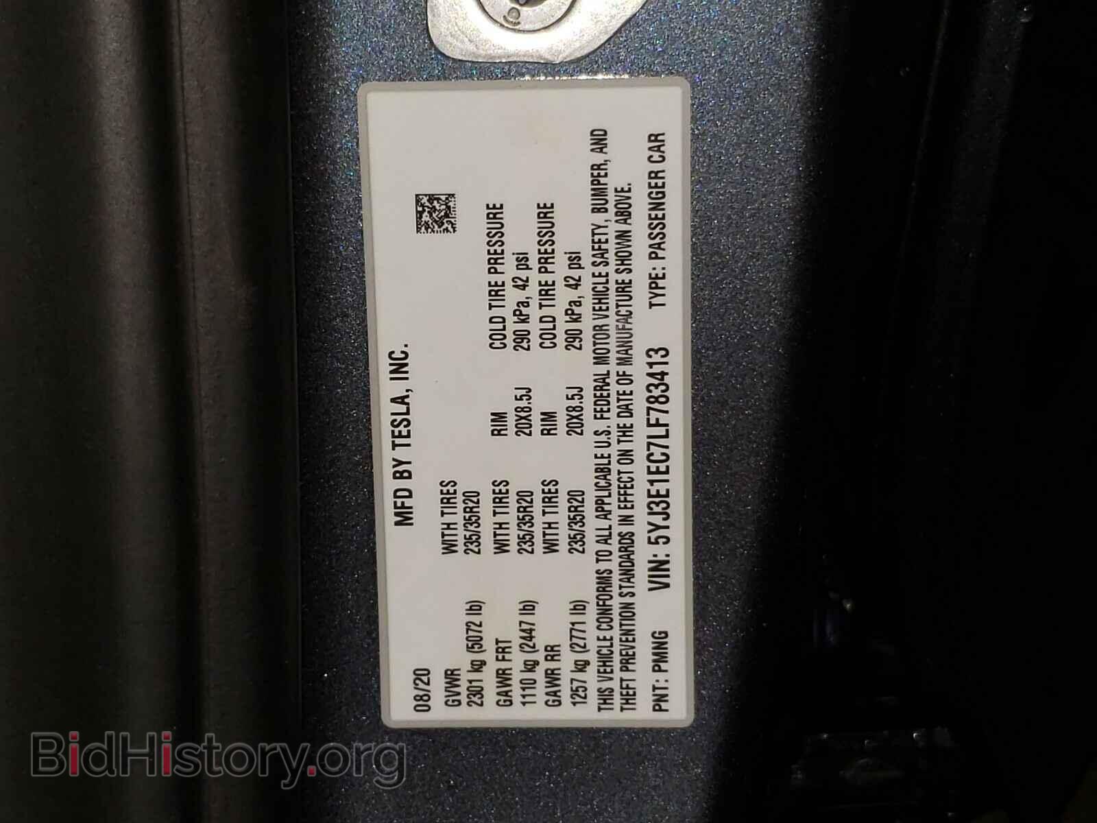 2020 TESLA MODEL 3 - VIN: 5YJ3E1EC7LF783413 - Photo 10