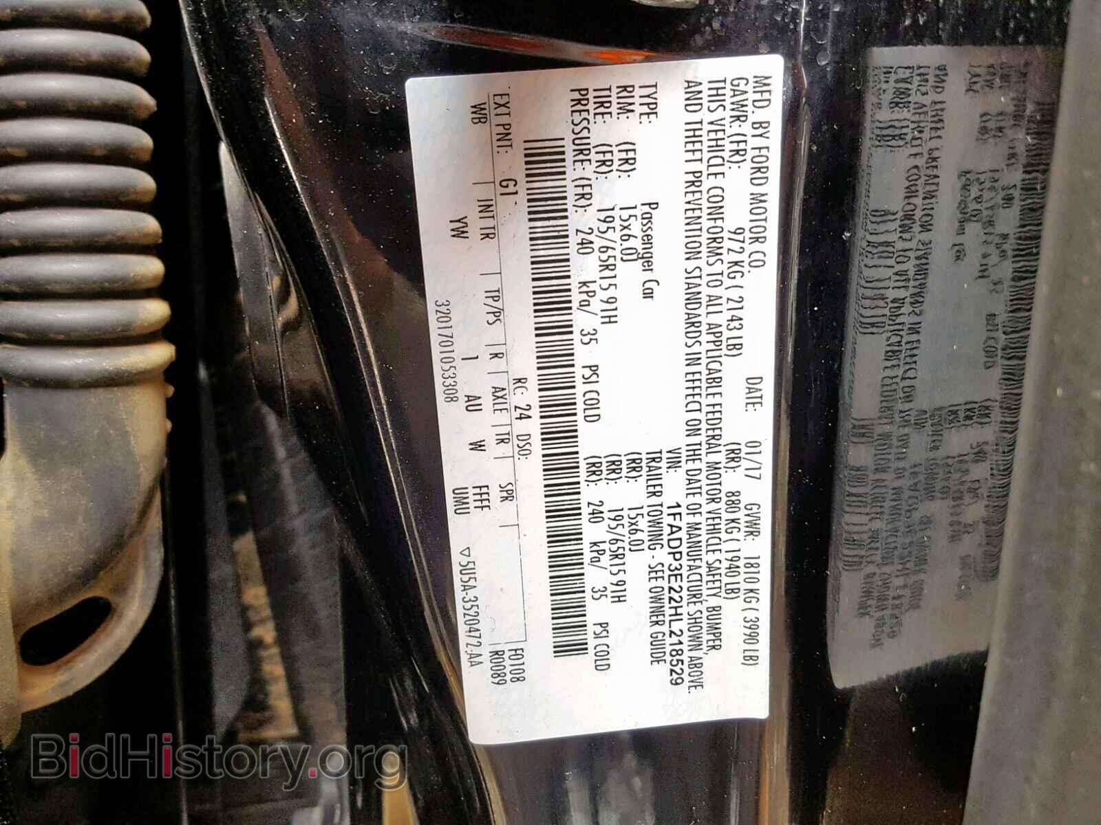 2017 FORD FOCUS - VIN: 1FADP3E22HL218529 - Photo 10