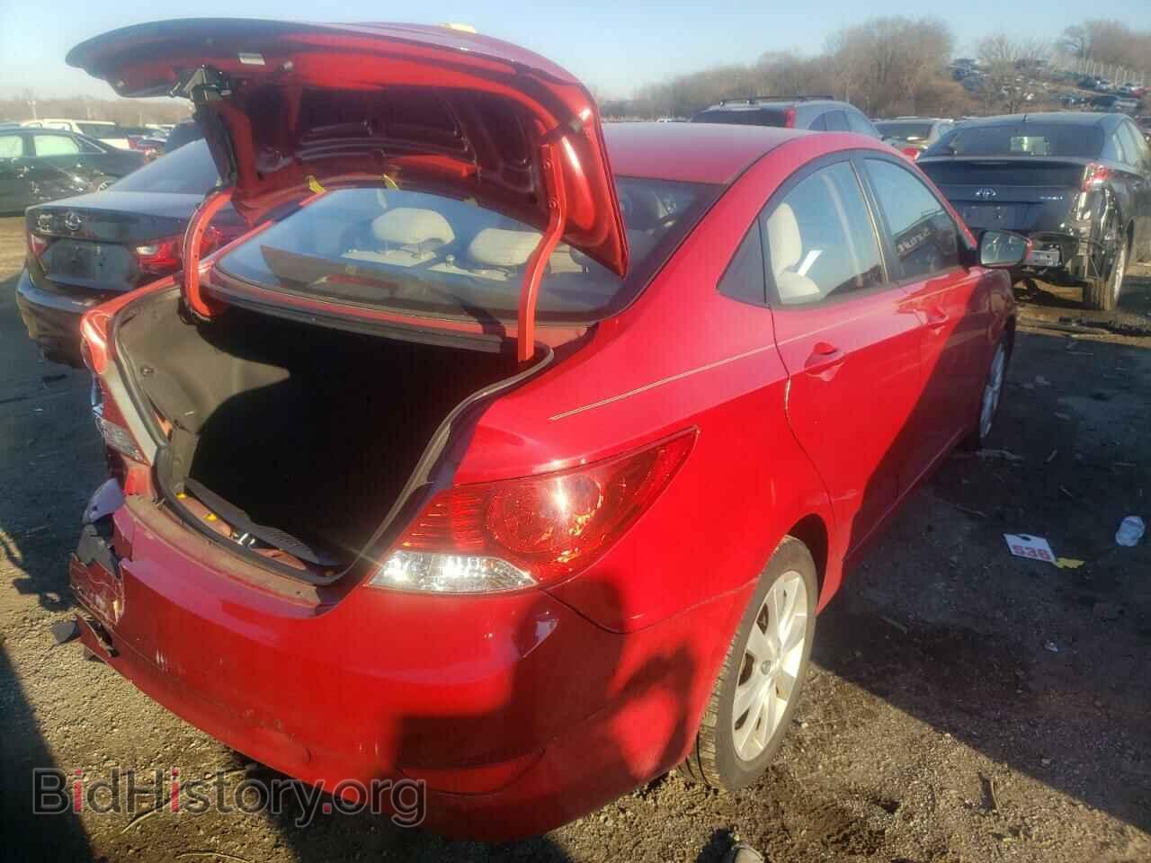 2013 HYUNDAI ACCENT - VIN: KMHCU4AE0DU316432 - Фото 4